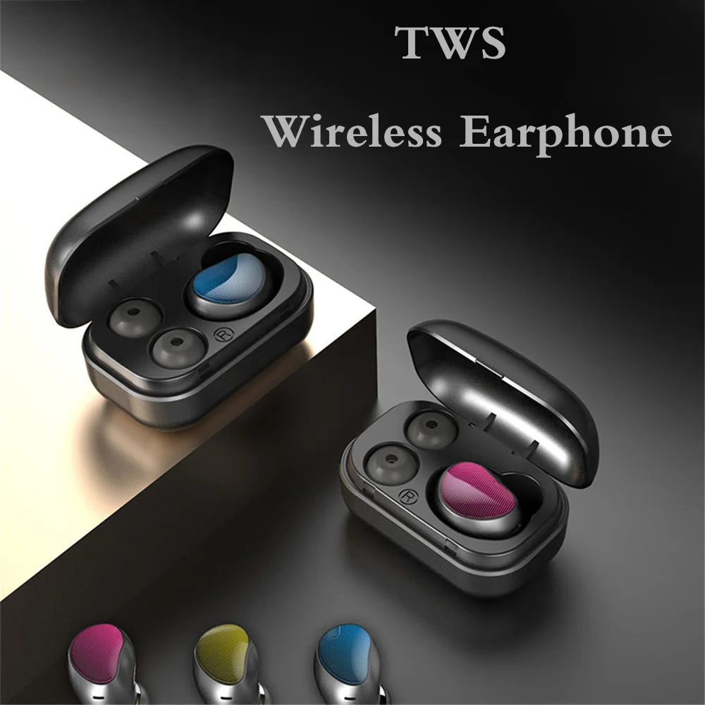 

T10 TWS Wireless Earphone Bluetooth V5.0 Mini 3D Sound Effect Earbuds Sports Headset With Charging Box For Mobile Phone