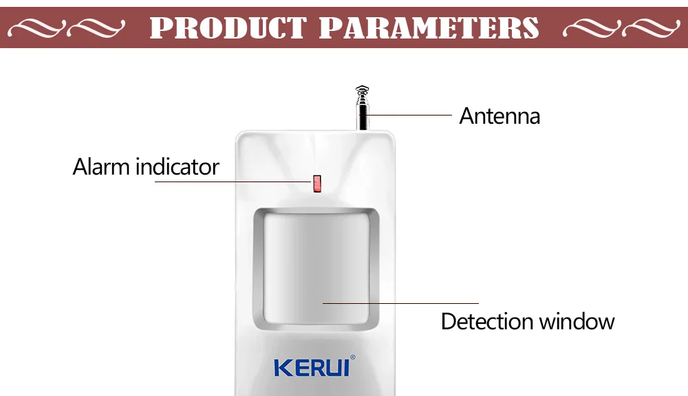 KERUI 433 МГц беспроводной безопасности движения PIR инфракрасный сигнал детектор для домашней безопасности Голосовая защита от взлома PSTN/GSM