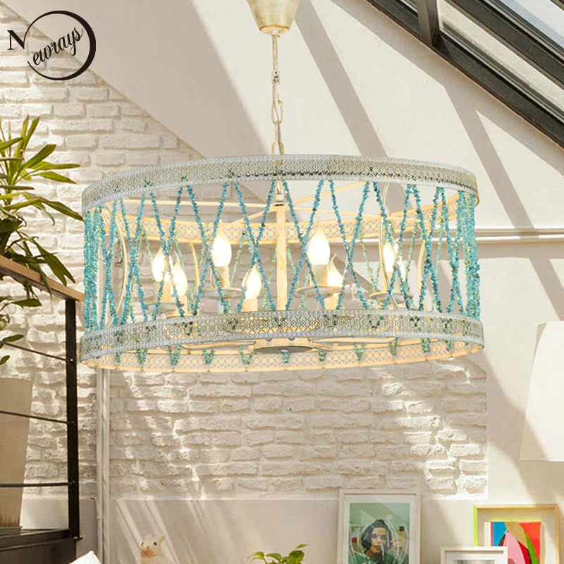 Креативный Лофт Современный Каменный подвесной светильник светодиодный E14 простой винтажный скандинавский подвесной светильник для гостиной спальни кухни ресторана