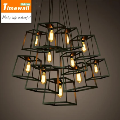 

The chandelier lamp industry personality retro cafe bar bar single head stairs Small Iron Chandelier