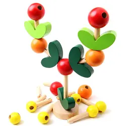 Цветные деревянные орфографические дерево мудрости сборные блоки игрушки для детей