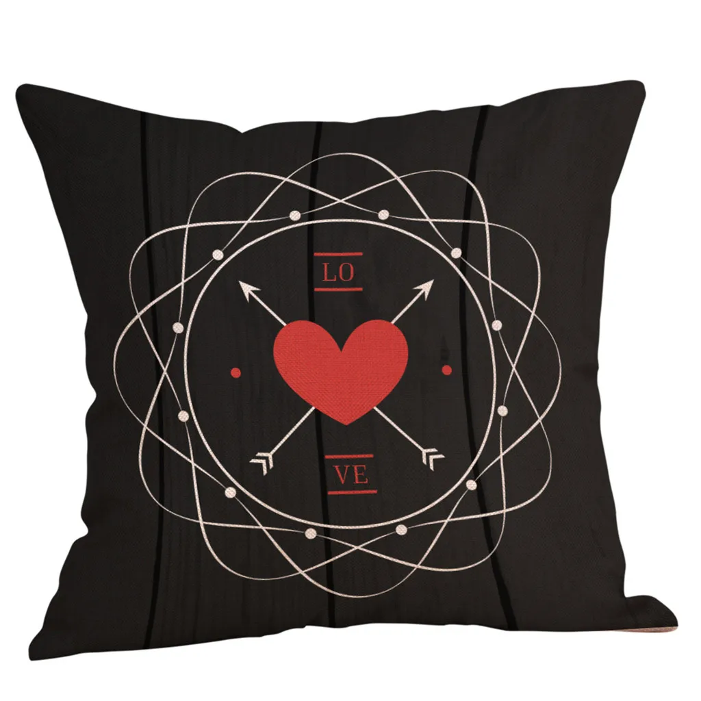 Для спальни дома диванные декоративные подушки Happy Valentine's Day Throw Наволочка квадратная наволочка Свадебная вечерние подарок