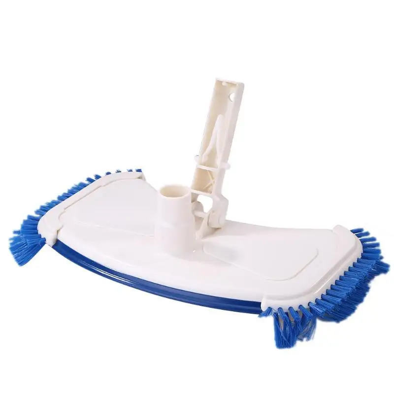 

14 inch PP Handle White Pool Vacuum Head Cleaning Tool with Side Brush for Swimming Pool Bath Pool Spa Surface Cleaning Tool