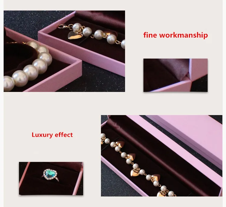 4 размера розовый ювелирные изделия Коробки и упаковки Организатор для часы-браслет Винтаж шкатулка большой логотип для упаковки