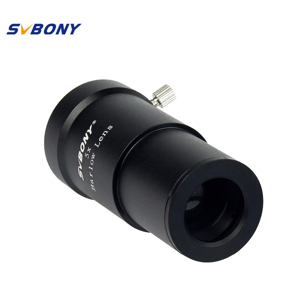 SVBONY 5 X Barlow Lens 1.25 inch Telescope Thread for Standard