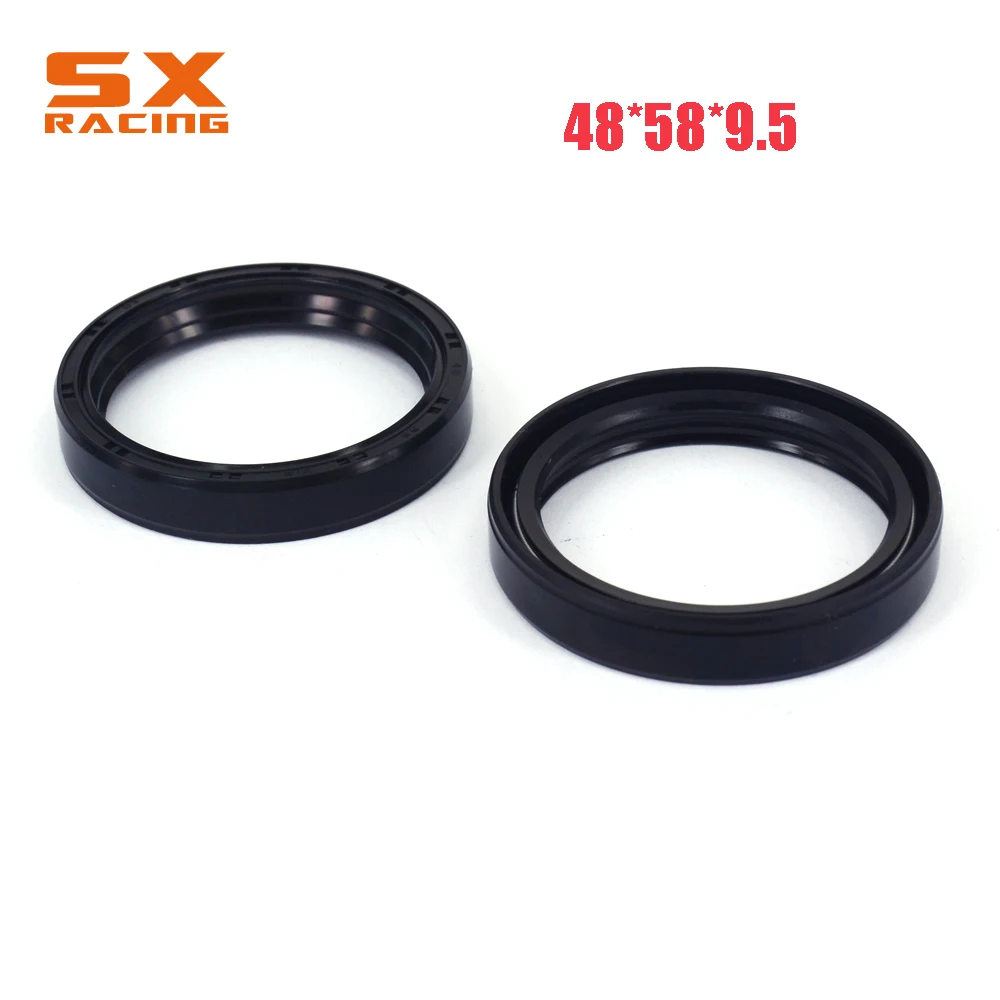 

48*58*9.5 Motorcycle Front Fork Damper Oil Seal & Dust Cover For KTM EXC LC4 MXC SM SMC SX SXF SXS XC XCF XCW FE FC TE EC MC