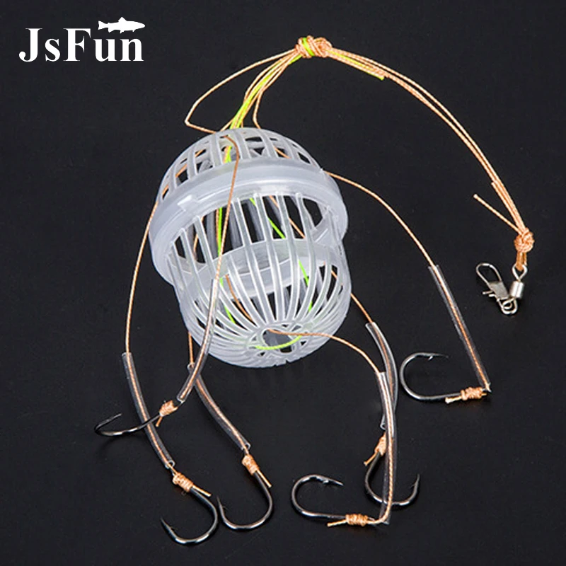 

Explosion Fishing Hook Set with Six Strong Carbon Steel Hooks Fishing Tackle Carp Fishing Lure Feeder Jig Accessories DG09