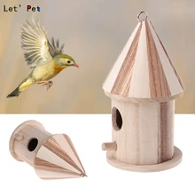 Деревянная матрешка коробка-гнездо клетка для птиц дома маленькие птички лазоревка Рен