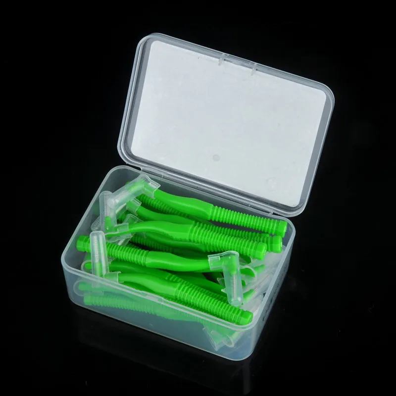 Cleanpik L formas Limpieza Interdental Cepillo Interdental 0,8mm Dental Cepillos Cepillo Cuidado Oral cepillo de Dientes De