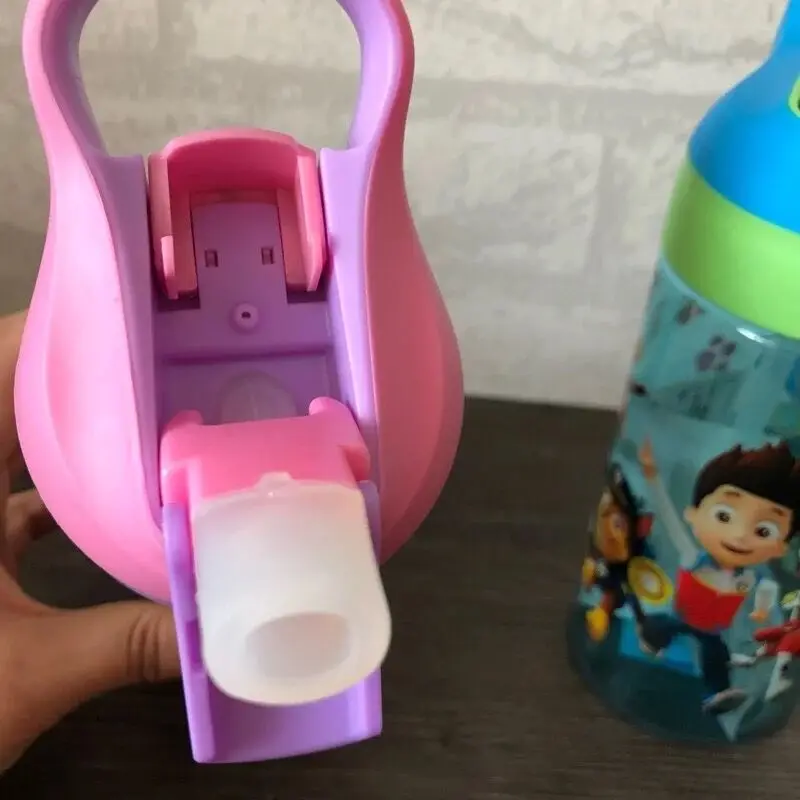 Настоящая бутылка из мультфильма «Щенячий патруль», Тритан, детская чашка с присоской, 500 мл, с ручкой, портативная спортивная чашка для воды, детская игрушка в подарок, 1 шт