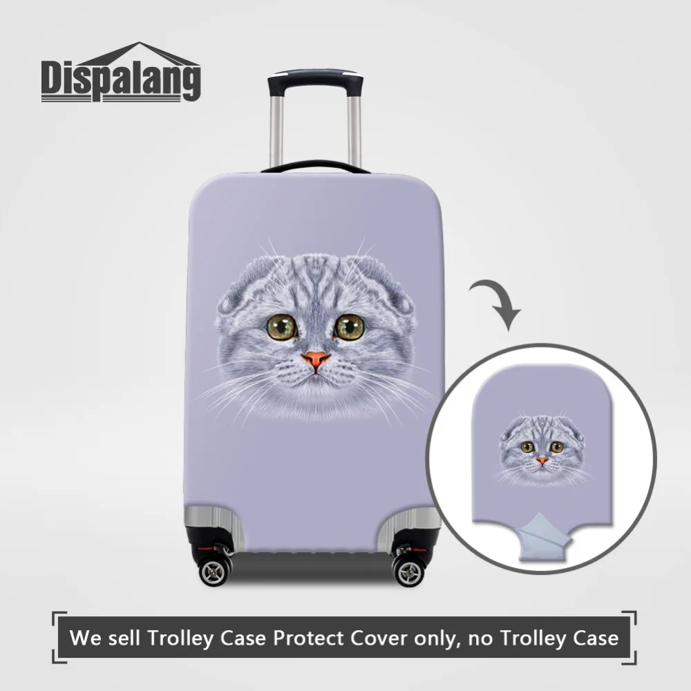 Dispalang Animal Cat Printed Luggage Protective Cover for 18-30 Inch Suitcase Stretch Case Elastic | Багаж и сумки