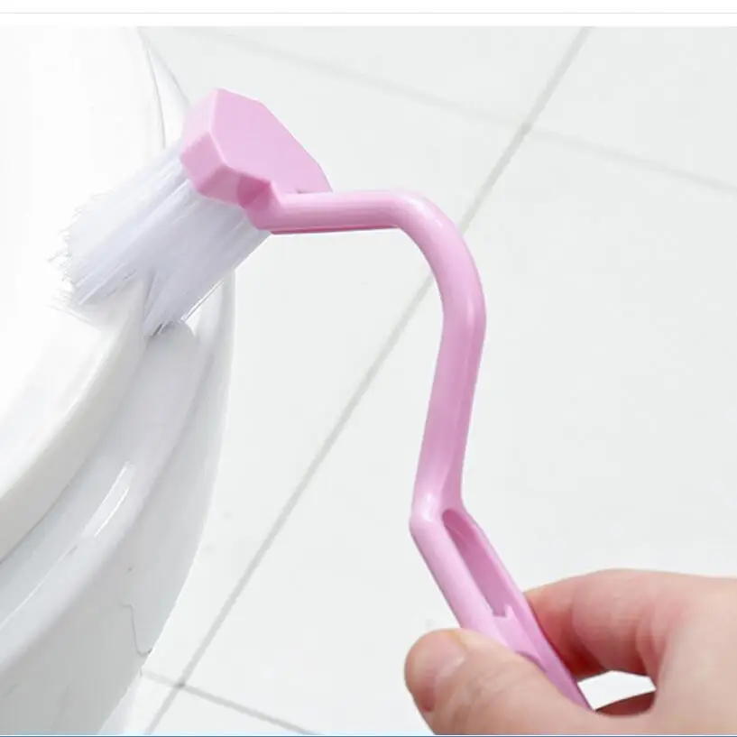 1PC Home Shower Room Portable Toilet Brush Bathroom Scrubber V-type Bent Cleaner Brush toilet brush set