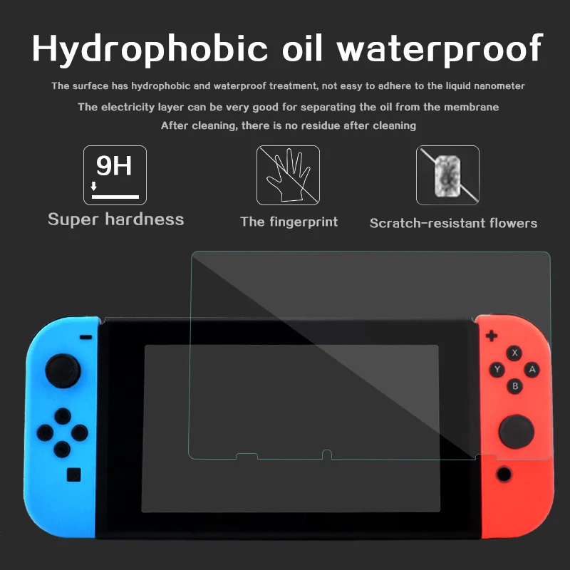 9 H закаленное Стекло Экран протектор для Nintend переключатель с крафт-Бумага коробка Защитная пленка крышка Для nintendo переключатель НС консоли