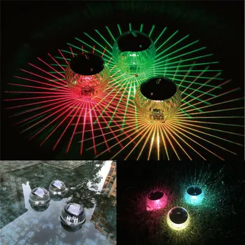 

Solar Floating Lamp LED Garden Waterproof Pond Swimming Pool Fountain Light Rotating Color Changing Lamp