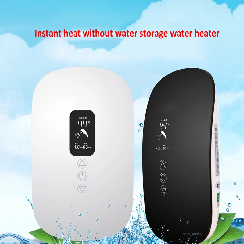 Smart Thermostat Ultra-thin Electric Water Heater Thermal-free Water-hung Home Shower Fast Heating Bathing Tool 220V 1pc | Бытовая