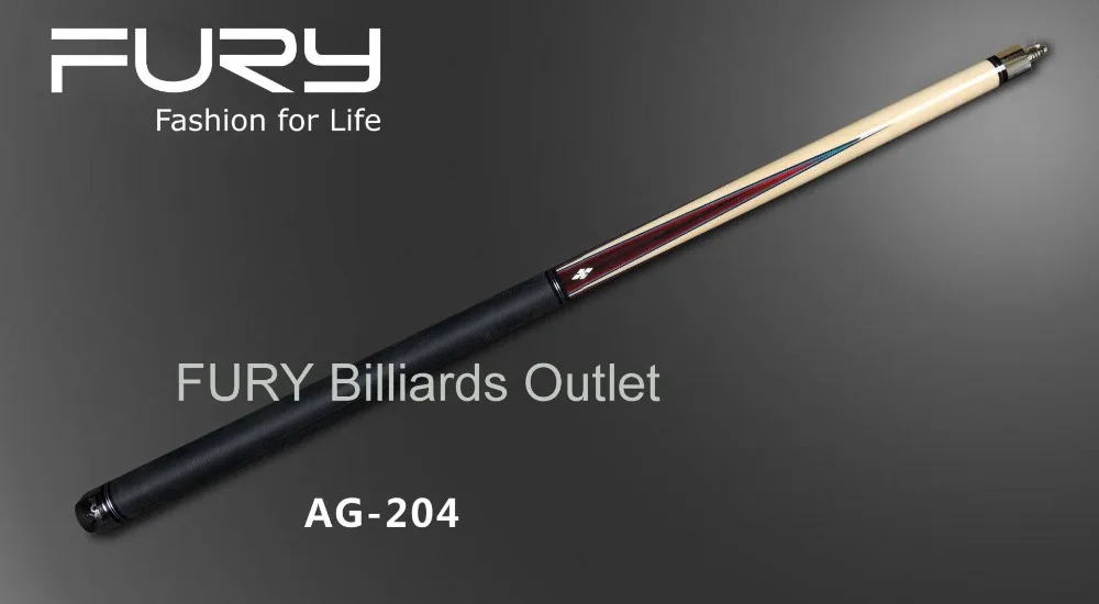 Fury Pool Cue Model AG-204 Pool Billiard stick/ 11.75mm/12.75mm TIP (optional) AEGIS series 19oz