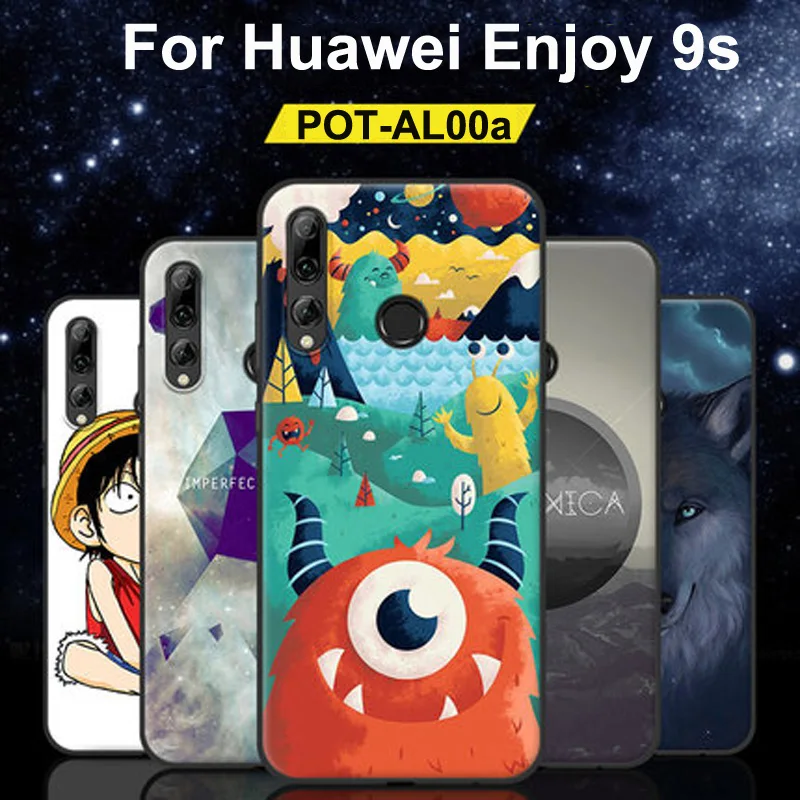 Для huawei Enjoy 9 S Чехол прозрачный мультфильм Стиль Мягкий ТПУ силиконовый полный защитный чехол Enjoy9S телефонные чехлы POT-AL00A оболочки 6,21"