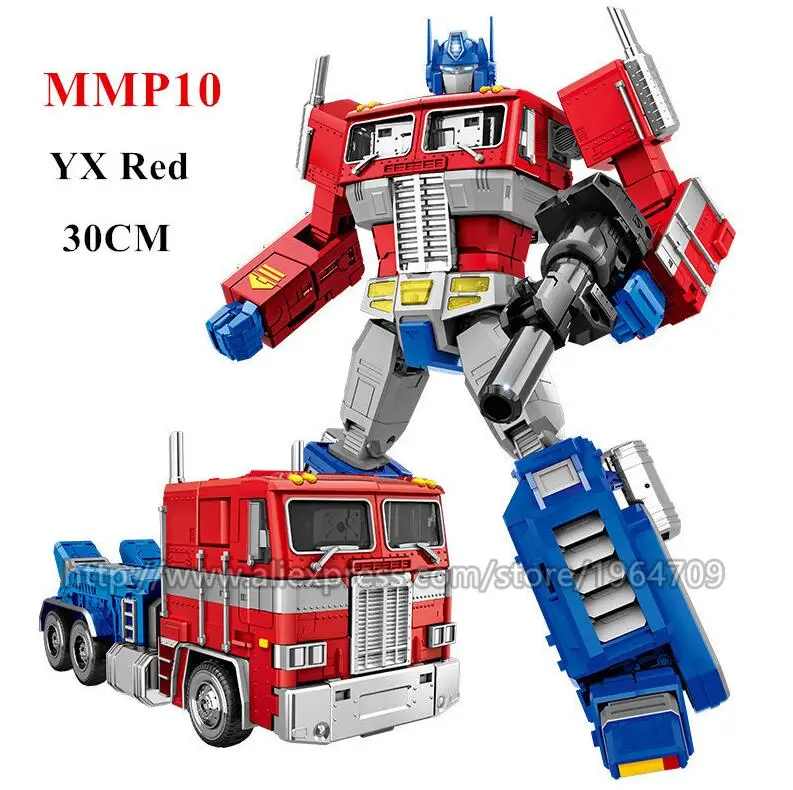 Wei jiang большие 33 см Трансформационные игрушки мальчик MPP10 MMP10 сплав крутой Робот Модель автомобиля G1 Аниме Фигурка старая игрушка для детей и взрослых - Цвет: YX Red MMP10