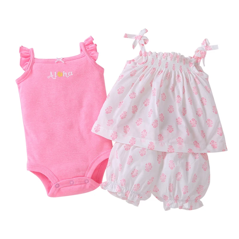 Г. Модная летняя одежда для маленьких девочек хлопковый комбинезон без рукавов с круглым вырезом+ шорты, комплект одежды для новорожденных девочек, одежда для новорожденных