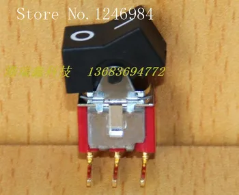 

[SA]R11 gilt single tripod are curved rocker switch two tranches small toggle 3MS1 Taiwan Deli Wei Q13--50pcs/lot