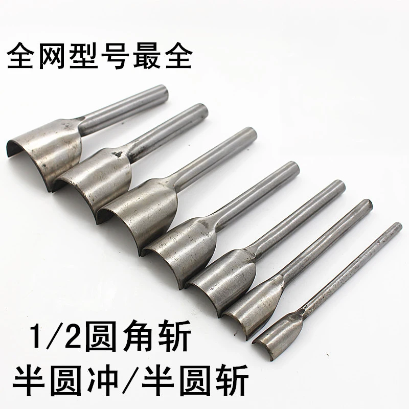 

leather half round hole punch tool DIY belt end punch tool leather craft hand tool multi size