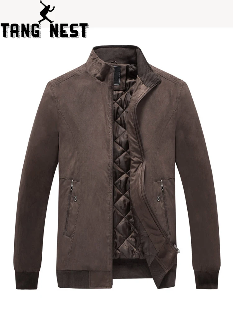 

TANGNEST 2019 New Arrival Suede High-end Casual Jacket Coat Solid Color Confortable Jacket Loose Large Size 6XL MWJ2548