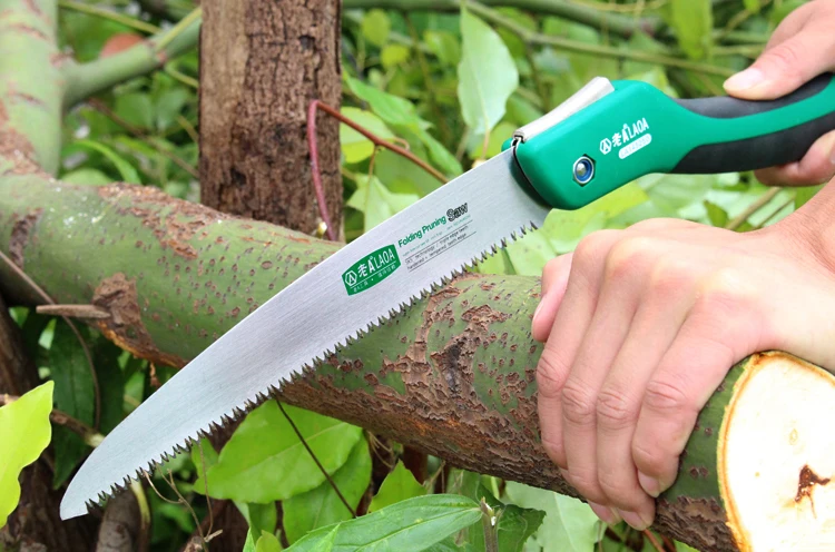 LAOA 10 inch Foldable Camping Saw Portable Secateurs Gardening Pruner Tree Trimmers 7T/9T/12T Saw Blade For Woodworking craftsman hedge trimmer