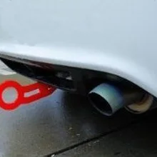 Задний буксировочный крюк для универсального автомобиля Авто трейлер кольцо красный