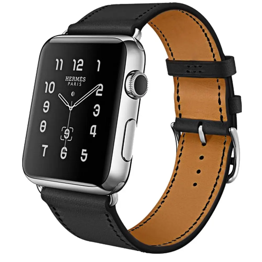 2018 новые цвета кожаный ремешок для часов Apple Watch 42 мм 44 40 38 серия 4/2/1 спортивный