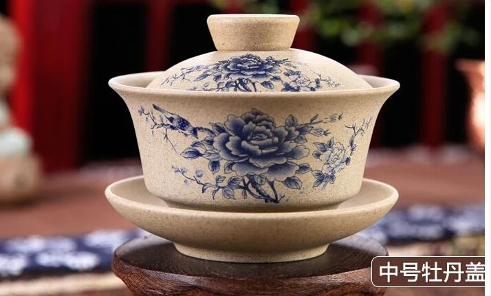 120 мл Чайная Посуда античная грубая керамика ручная роспись Gaiwan, чайная чашка керамическая чашка чайный набор кунг-фу чаша китайский чай мастер чашка супница