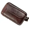 Men Genuine Leather Real Cowhide Cell Mobile Phone Case Cover Purse Cigarette Money Hip Belt Fanny Bag Waist Pack Father Gift ► Photo 3/6