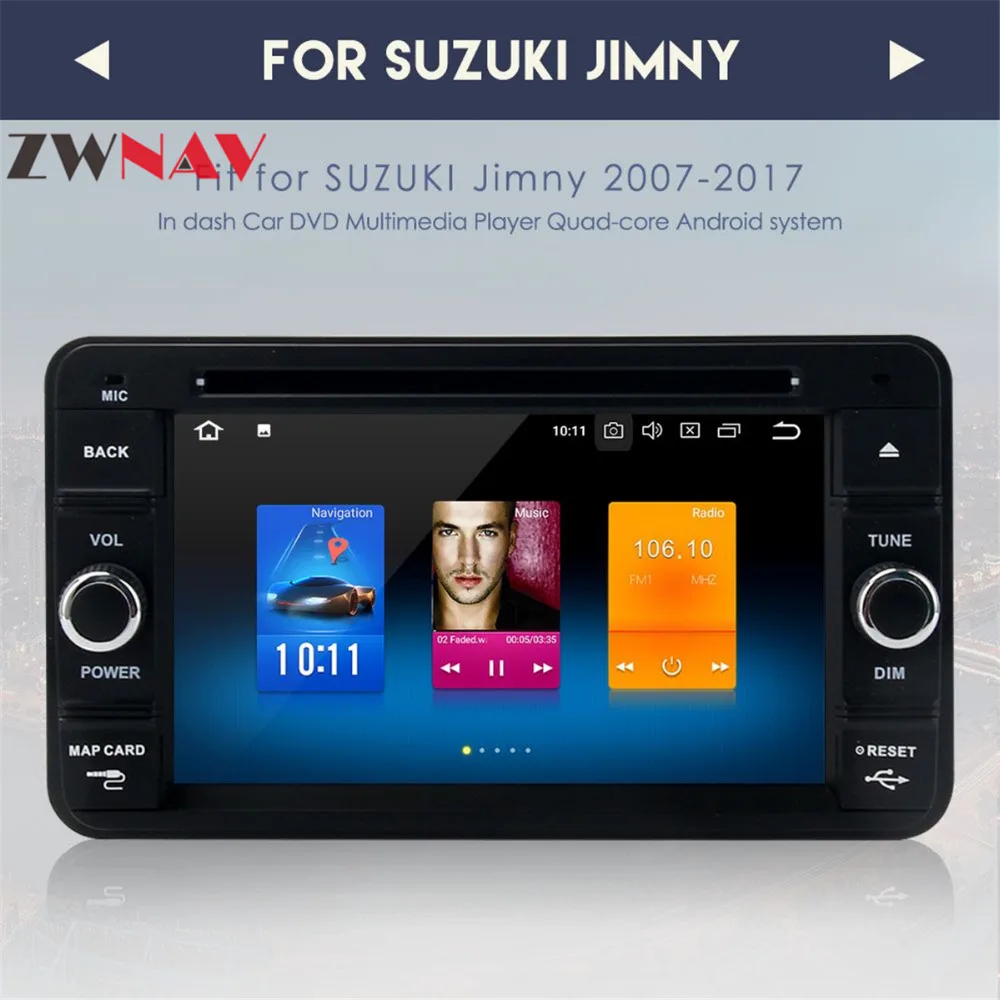 Sale Octa Core Android 8.0 GPS Navi For Suzuki Jimny 2007-2017 Autoradio Navigation Head Unit multimedia Car DVD Player Stereo 4G Ram 1