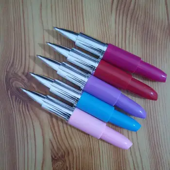 

500 Fashion novelty stationery ballpoint pen scalable simulation modeling lipstick pens stationery school office writing ballpen