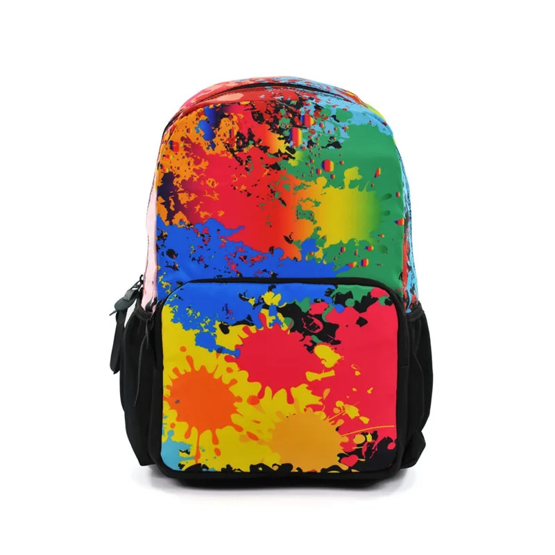 New Printing Backpack Big Capacity Graffiti Backpacks Multicolor School