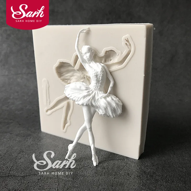 

Beautiful Ballet Girl Shape Cake Mold Chocolate Mold for the Kitchen Baking Cake Tool DIY Sugarcraft Decoration Tool