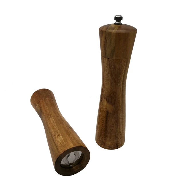 Restaurant Kitchen Manual 8 inch acacia wood native pepper grinder manual black pepper salt Restaurant Kitchen Manual 8 inch acacia wood native pepper grinder manual black pepper salt
