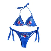 OSTRICH женская синяя облегающая двухкомпонентная пуш-ап удобная модная пляжная одежда сексуальная пляжная одежда колготки