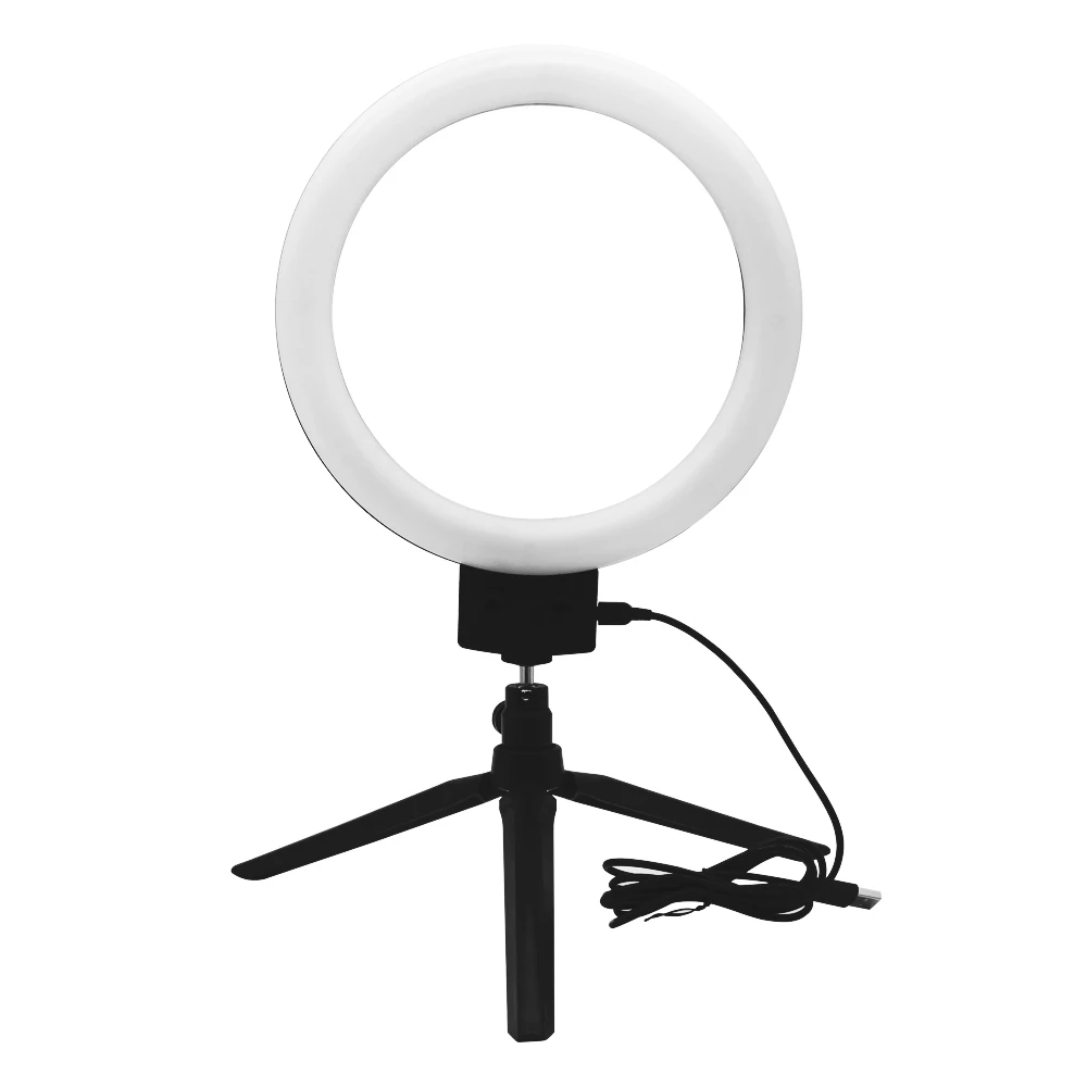 Capsaver 7 дюймов USB кольцевой светильник светодиодный кольцевой светильник Настольная съемка с держателем телефона Штатив для фотографии фото видео светильник
