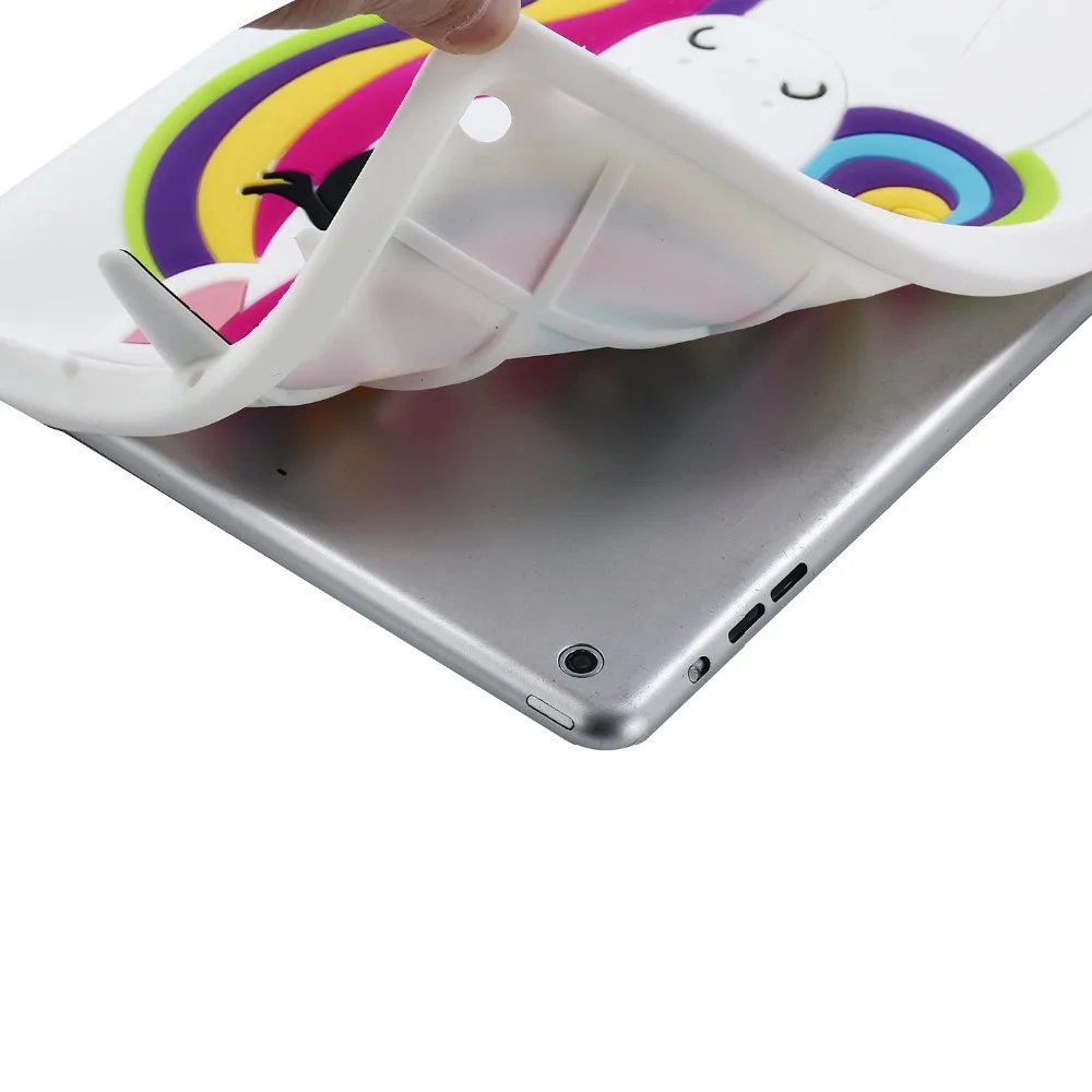 Чехол с единорогом для iPad Mini 1 2 3 3D милые Смарт "Лошадка Радуга" Мягкий силиконовый чехол с рисунком из мультфильма TPU Защитный чехол для iPad 2/3/4, 5, 6, защитная крышка
