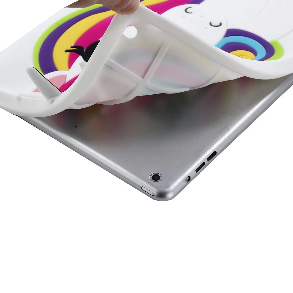 Чехол с единорогом для iPad Mini 1 2 3 3D Милый умный чехол из мягкого ТПУ изображением