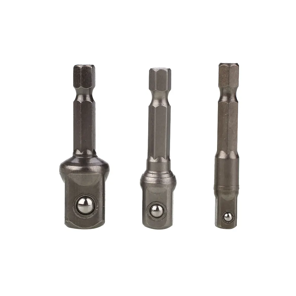 3PCS Sockets Adapter Set Shank Square Wrench Extension Sets Hand Tools