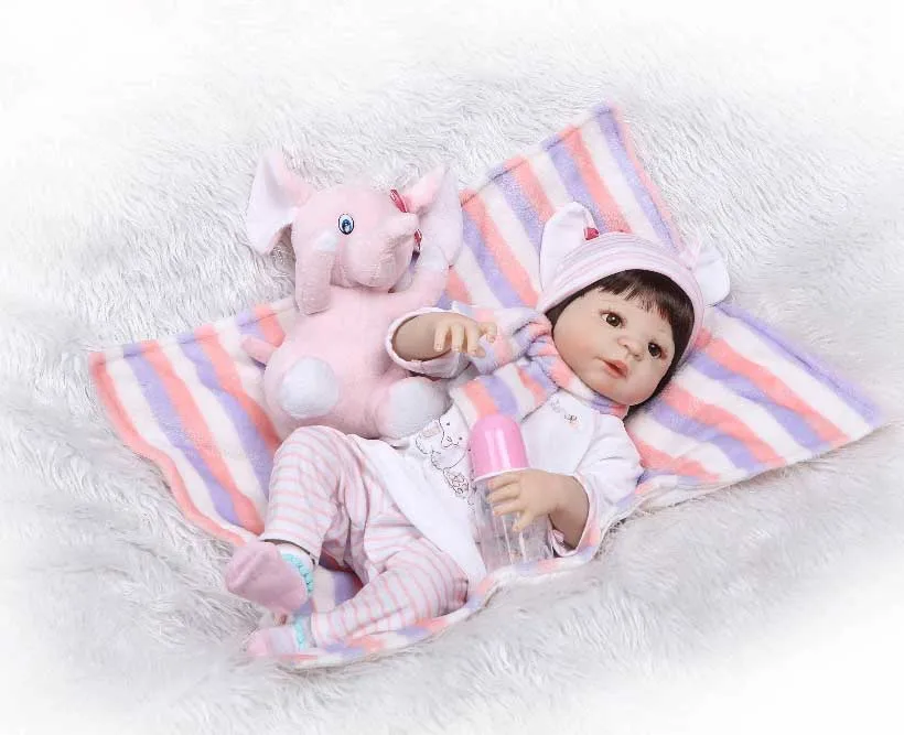 NPK Бесплатная доставка Reborn Baby Doll полная мягкая виниловая кукла для новорожденных