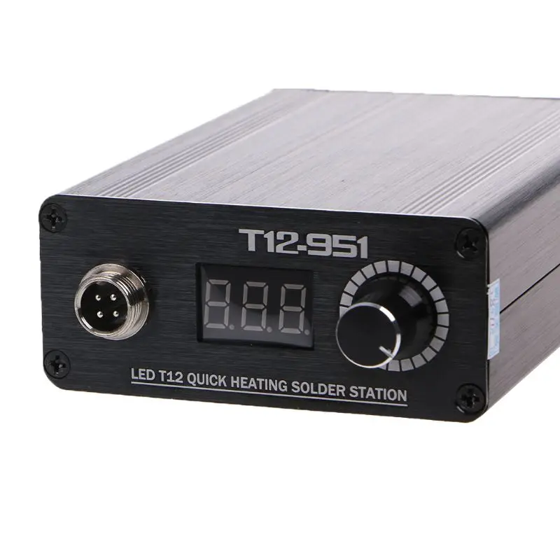 

LED T12 Quick Heating Soldering Station STC-LED Temperature Controller T12 Iron Tips DIY Kits