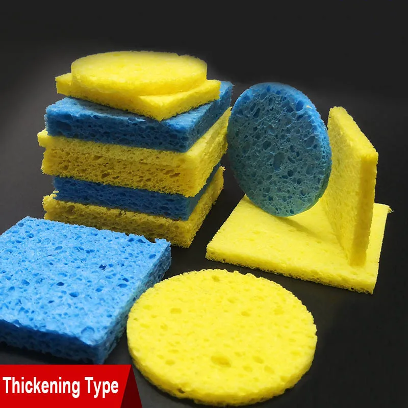 

Thickening thermostability welding head Clean sponge Electric iron welding tips Tin removal Sponge pad tool accessory