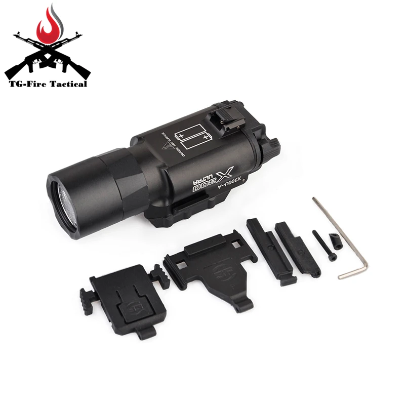 Lumen com Picatinny Elemento Airsoft Surefir Ultra X300u Fashlight Arma Pistola Lanterna 370 Rail X300 3 Elemento Airsoft Surefir X300 Ultra X300U Fashlight