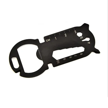 

1 pcs Multi-function Pocket Tool Bottle Multi Gadget Multi-purpose Camp Opener Black Outdoor Tool Camping Equipment