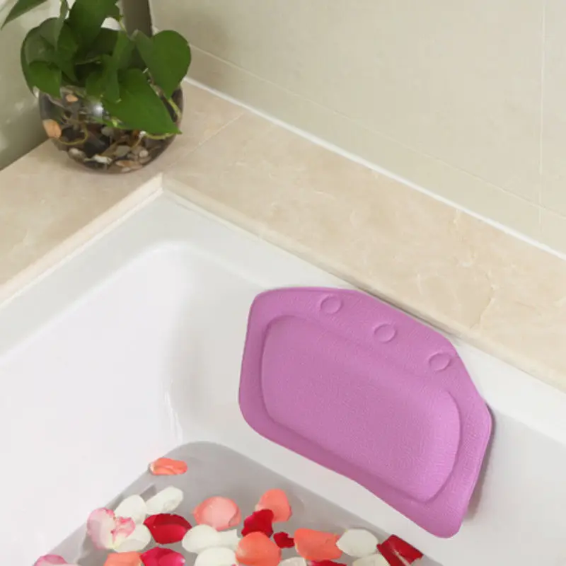 Мягкая ванна спа-подушка W присоски отличная Расслабляющая ванна подушка - Цвет: Фиолетовый