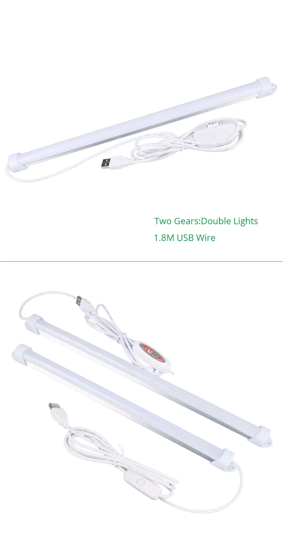 5v Silver Under Cabinet Led Light Bar Wireless Rechargeable Counter Kitchen Cupboard Hardwired Downlights Bookcase Stick Slim (15)