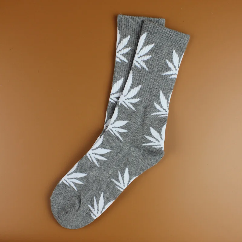 Новейшая мода, весенние носки с листьями клена, с принтом сорняков, скейтборд, носки в стиле хип-хоп, Meias, унисекс, 3D мужские носки для пары, 1 пара - Цвет: 14