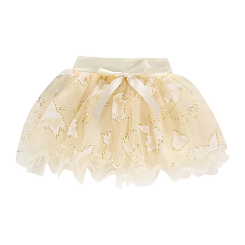 Летняя Милая юбка для маленьких девочек розовая юбка-пачка детская юбка принцессы пышная короткая многослойная юбка для маленьких девочек бальное платье, лето, 15-20 - Цвет: Yellow